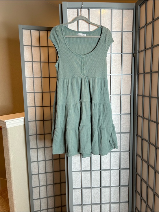 Urban Outfitters Dresses & Skirts - Urban Outfitters Sage Green Tiered Knit Dress